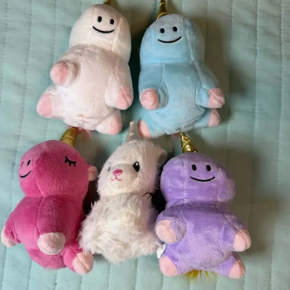 Plush Unicorn Crossbody Bag with 5 Mini Unicorn and Animal Stuffed Toys